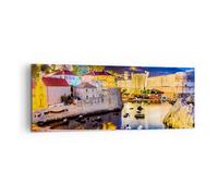 Quadro su Tela 140x50cm Croazia Dubrovnik centro storico fortezza Stampe Murale