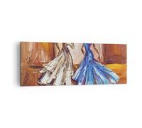 Quadro su Tela 140x50cm Donne vestiti olio Stampe Immagini Quadri Moderni Murale