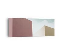 Quadro su Tela 140x50cm Edifici Architettura Tridimensionale Stampe Murale