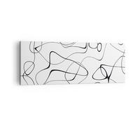 Quadro su Tela 140x50cm Linea niente modello Stampe Immagini Quadri Murale