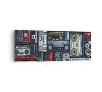 Quadro su Tela 140x50cm ricevitore radio Stampe Immagini Quadri Moderni Murale
