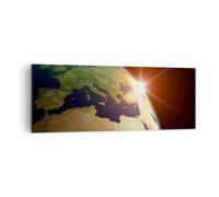 Quadro su Tela 140x50cm Terra galassia globo terre Stampe Immagini Quadri Murale