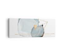 Quadro su Tela 140x50cm Una Goccia D'Acqua Astrazione Stampe Immagini Murale