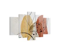 Quadro su Tela 150x100cm Acquerello Astrazione Forme Stampe Immagini Murale