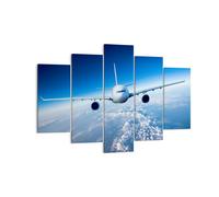 Quadro su Tela 150x100cm Aereo cielo nuvole volo Stampe Immagini Quadri Murale