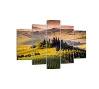 Quadro su Tela 150x100cm Agricoltura fattoria toscana vigna Stampe Murale