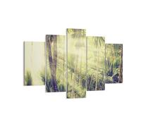 Quadro su Tela 150x100cm Alba giungla palme Stampe Immagini Quadri Murale
