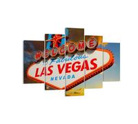 Quadro su Tela 150x100cm America destinazione las vegas Stampe Immagini Murale