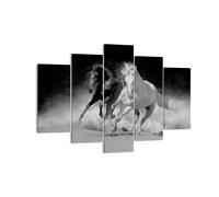 Quadro su Tela 150x100cm Andaluso Cavalli Galoppo Stampe Immagini Quadri Murale