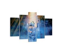 Quadro su Tela 150x100cm Astronauta Luce Cosmo Stampe Immagini Quadri Murale