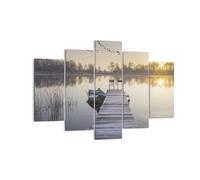 Quadro su Tela 150x100cm Bridge Ovest Il Sole Stampe Immagini Quadri Murale
