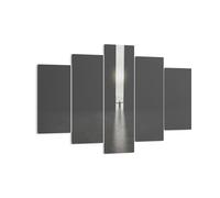 Quadro su Tela 150x100cm Cancello Uomo Luce Stampe Immagini Quadri Murale