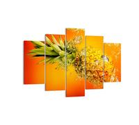 Quadro su Tela 150x100cm Caraibi ananas frutta sano Stampe Immagini Murale