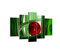 Quadro su Tela 150x100cm Computer grafica 3d moderno composizione Stampe Murale