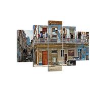 Quadro su Tela 150x100cm Cuba L'Avana balcone Stampe Immagini Quadri Murale