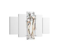 Quadro su Tela 150x100cm Disegno Design Moda Stampe Immagini Quadri Murale