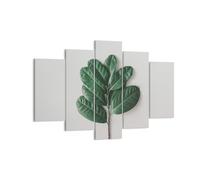 Quadro su Tela 150x100cm Foglie piante botanica Stampe Immagini Quadri Murale