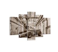 Quadro su Tela 150x100cm Formula 1 Corsa Retro Stampe Immagini Quadri Murale