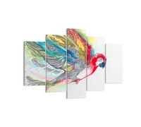 Quadro su Tela 150x100cm Parrot ali piume la natura Stampe Immagini Murale