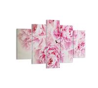 Quadro su Tela 150x100cm Peonie bouquet fiori Stampe Immagini Quadri Murale