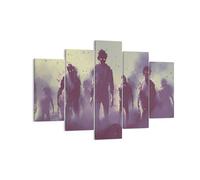 Quadro su Tela 150x100cm Personaggi Halloween mistero Stampe Immagini Murale