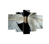 Quadro su Tela 150x100cm Piuma Romantico Matrimonio Stampe Immagini Murale