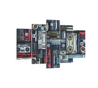 Quadro su Tela 150x100cm ricevitore radio Stampe Immagini Quadri Moderni Murale