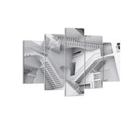Quadro su Tela 150x100cm Scienza illusione scale Stampe Immagini Quadri Murale