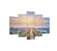 Quadro su Tela 150x100cm Sentiero Montagna Azzorre Stampe Immagini Quadri Murale