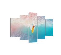 Quadro su Tela 150x100cm Surf onda luce Stampe Immagini Quadri Moderni Murale