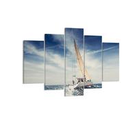 Quadro su Tela 150x100cm Vela yacht viaggio Stampe Immagini Quadri Murale