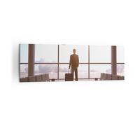 Quadro su Tela 160x50cm Aeroporto sala architettura vetro Stampe Immagini Murale