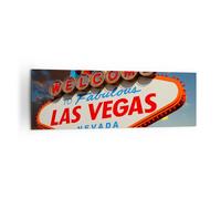 Quadro su Tela 160x50cm America destinazione las vegas Stampe Immagini Murale
