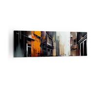 Quadro su Tela 160x50cm Architettura Arte Moderna Città Stampe Immagini Murale
