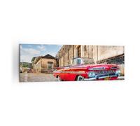 Quadro su Tela 160x50cm Auto classico cuba chevrolet Stampe Immagini Murale