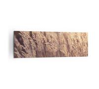 Quadro su Tela 160x50cm Boho Spighe Di Grano Campo Stampe Immagini Quadri Murale