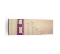 Quadro su Tela 160x50cm Bridge autostrada infrastrutture Stampe Immagini Murale