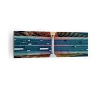 Quadro su Tela 160x50cm Bridge Siekierkowski Varsavia Stampe Immagini Murale