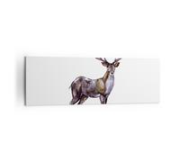 Quadro su Tela 160x50cm Caro animale selvatico foresta Stampe Immagini Murale