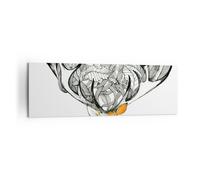 Quadro su Tela 160x50cm Caro Selvaggio floreale foresta Stampe Immagini Murale