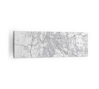 Quadro su Tela 160x50cm Città Mappa Roma Stampe Immagini Quadri Moderni Murale