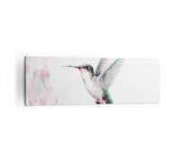 Quadro su Tela 160x50cm Colibrì acquerello luce Stampe Immagini Quadri Murale