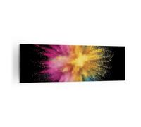 Quadro su Tela 160x50cm Colorato Polvere Esplosione Stampe Immagini Murale