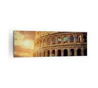 Quadro su Tela 160x50cm Coloseum Roma Architettura Italia Stampe Immagini Murale