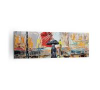 Quadro su Tela 160x50cm Donna Immagine Olio Stampe Immagini Quadri Murale