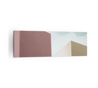 Quadro su Tela 160x50cm Edifici Architettura Tridimensionale Stampe Murale
