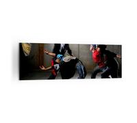 Quadro su Tela 160x50cm Equilibrio ballerini salto Stampe Immagini Quadri Murale