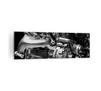 Quadro su Tela 160x50cm Motore modi costruzione Stampe Immagini Quadri Murale