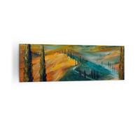 Quadro su Tela 160x50cm Paesaggio Toscana Viaggi Stampe Immagini Quadri Murale
