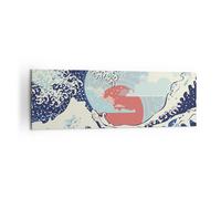 Quadro su Tela 160x50cm Rosso moderno forse Stampe Immagini Quadri Murale